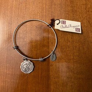 Bella Ryan Adjustable Silver Bracelet Letter C